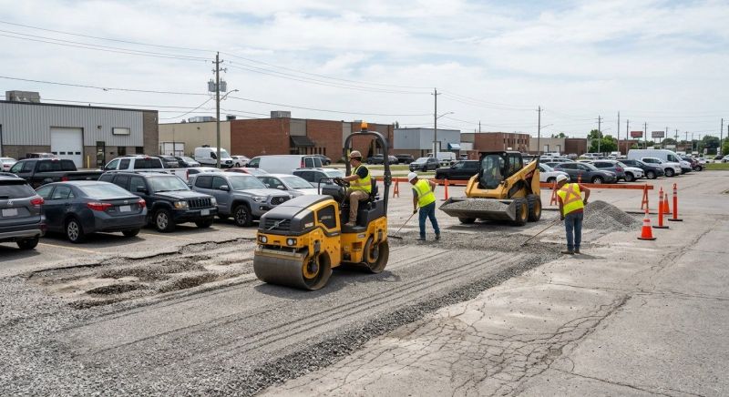 Parking Lot Gravel Repair in Cleveland, TN