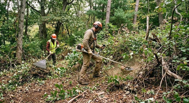 Underbrush Clearing in Katy, TX